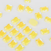 Octagon Shape Mocha Yellow Flat Back Fancy Rhinestones WholesaleRhinestone